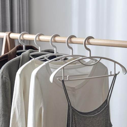无痕晾衣架防肩角衣家用挂衣挂钩塑料挂架衣服防滑撑衣晾晒