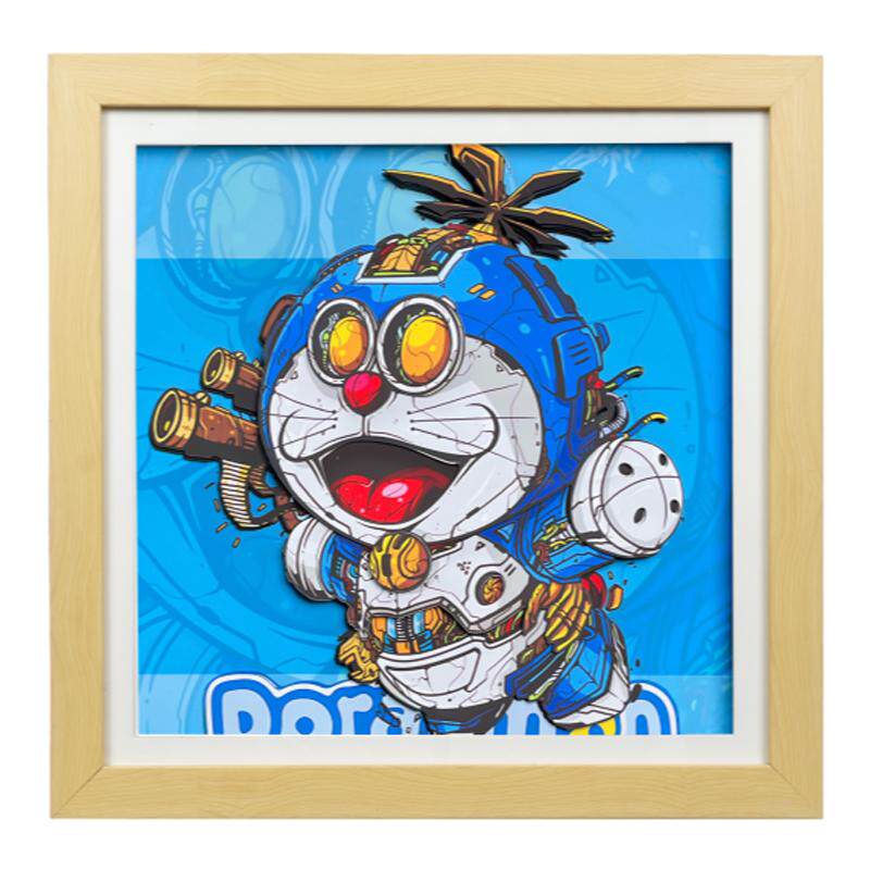 亿游机器猫立体画周边装饰画