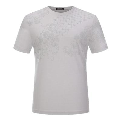 BRAUN BUFFEL/布兰施男士时尚都市短袖T恤圆领T套头印花休闲上衣