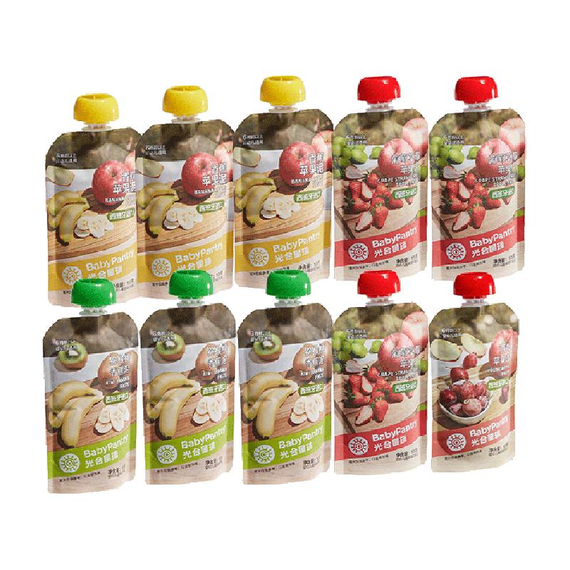 babycare光合星球婴幼儿水果泥有机猕猴桃宝宝辅食100g*10袋