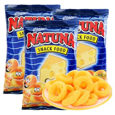 NATUNA呐嘟娜 进口乳酪圈60g/袋 马来西亚进口 食品零食 口感糯糯