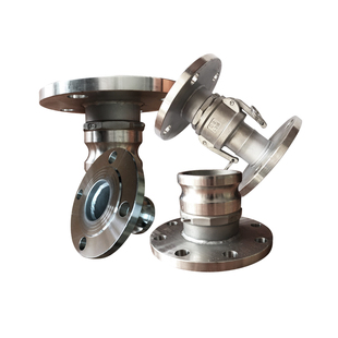 304/316不锈钢快速接头F型带法兰油罐车阳端法兰盘接头2寸3寸4寸