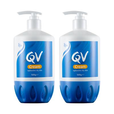 QV蓝罐滋润补水家庭装高保湿面霜