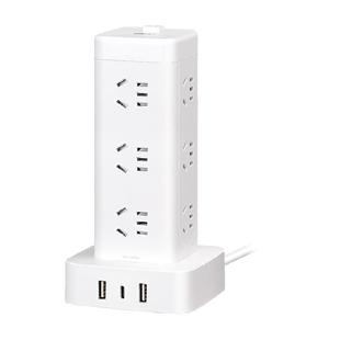 德力西立式插座塔式插座拓展插排多功能排插多孔位插位插线板USB