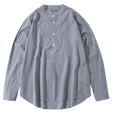 长袖衬衫SVOLCIMA圆领日系复古