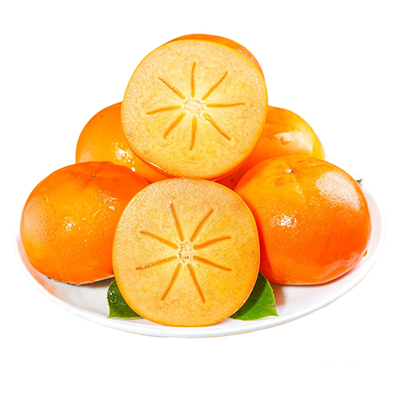 脆柿子当季水果甜巧克力火晶特产