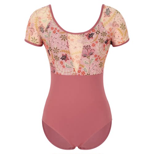 芭蕾舞练功服大人形体服空中瑜伽连体衣学生艺考蕾丝体操服新品夏