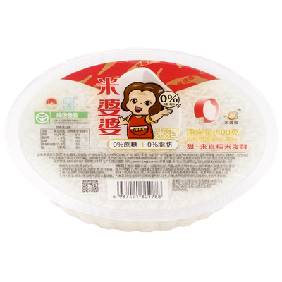 米婆婆孝感米酒400g*6盒甜酒酿糯米酒酿醪糟月子孝感特产绿色食品