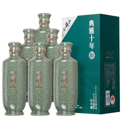 绍兴黄酒典雅十年6盒碎瓷花雕酒