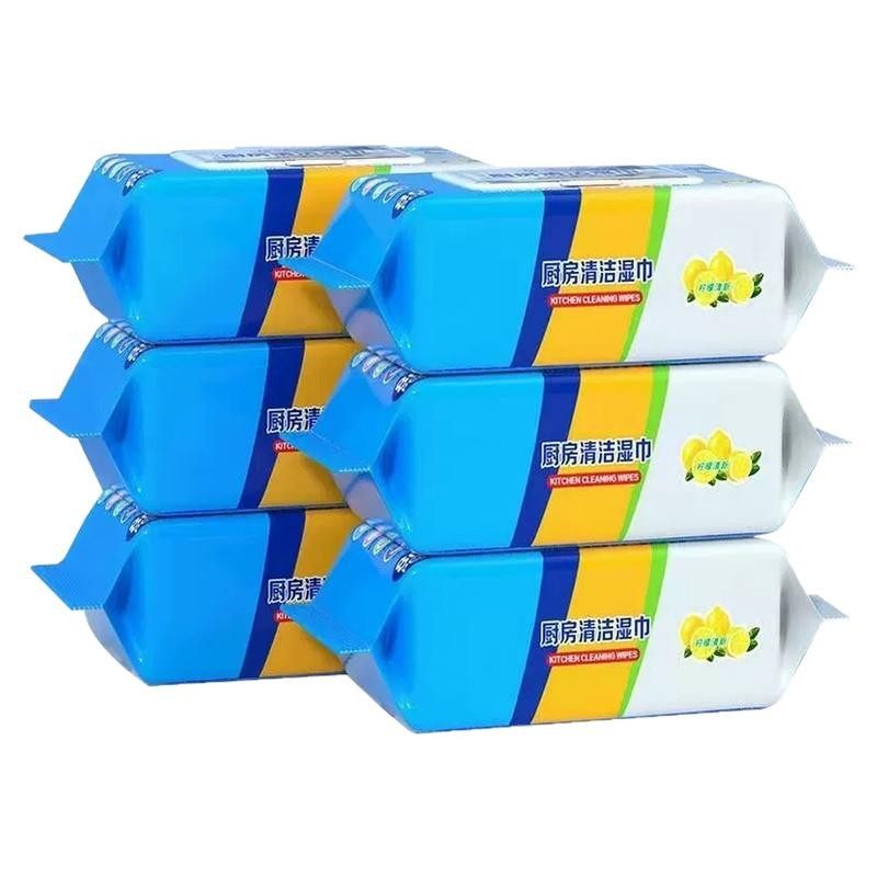 安柔厨房湿巾厨房湿巾加大加厚去油去污家用油烟机清洁湿纸巾