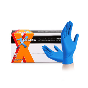 爱马斯一次性丁晴手套加厚耐用丁腈橡胶实验室防护食品手套