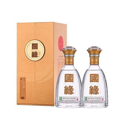 国缘42度对开白酒500ml*2