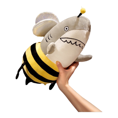 鲨bee鲨鱼鲨狗公仔鲨臂系列玩偶抱枕毛绒玩具搞怪布娃娃优趣优品