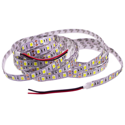 LED灯带12V5050贴片60珠超亮防水光带吊顶客厅手机柜台灯箱软灯条