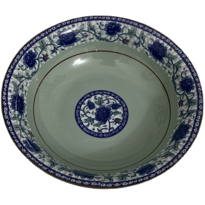 复古风釉下彩广西南山青瓷汤碗