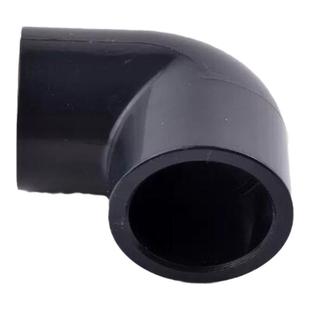 台湾三厘UPVC弯头直角弯头90度弯头国标PVC塑料给水管配件深灰色