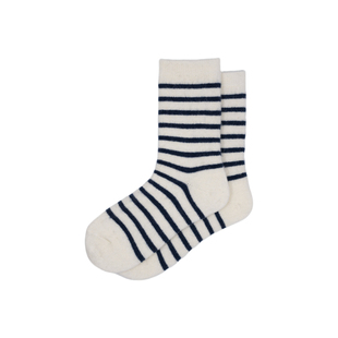 BigSocks秋冬款条纹袜羊毛兔毛化纤混纺女中筒袜宽松
