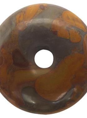 天然瑰宝 正品包邮  五彩女娲石聚财坠  平安坠  刮痧  按摩多用