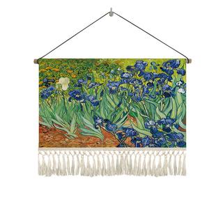 梵高ins油画风景装饰挂毯客厅背景墙布挂布卧室床头艺术挂画布艺