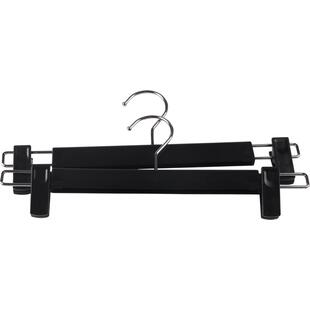 茶花裤架防滑晾衣夹伸缩衣架带夹子多功能裤子家用晾衣塑料裤夹子