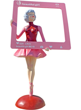 泡泡女孩芭蕾舞蹈室商业街大摆件