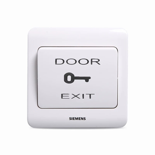 西门子门禁开关 出门开关自复位电子门控系统常开开门按钮86型