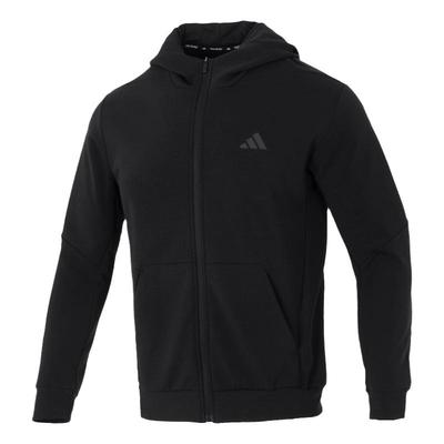 adidas阿迪达斯针织连帽夹克外套