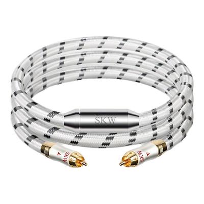 skw高端发烧镀银数字RCA同轴线