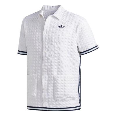 Adidas/阿迪达斯正品三叶草男子 SNAP TOP POLO衫 DV3106