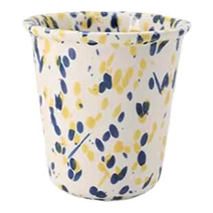 LePantry陶瓷复古马克杯家用喝水杯子泼墨牛奶手握杯咖啡杯小水杯