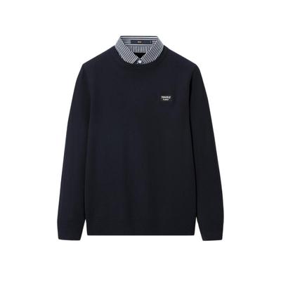 简约刺绣HLA/海澜之家针织衫