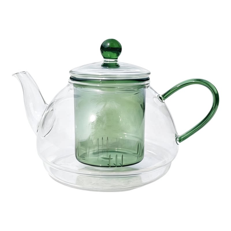 耐热玻璃茶水分离煮泡茶壶子母壶