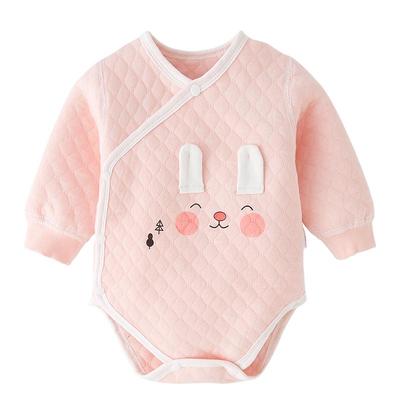 夹棉包屁衣新生儿秋冬三角