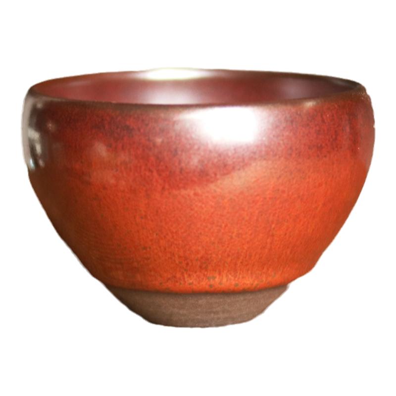 纯手工柴烧建盏高端陶瓷品茗杯