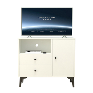 实木简约小电视柜迷你高卧室电视机柜窄新款轻奢收纳储物柜一体柜