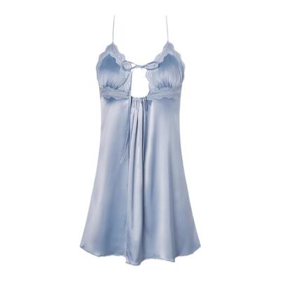 lazydaisy法式镂空蕾丝吊带睡裙