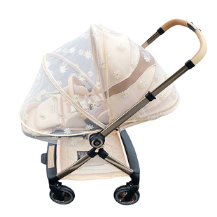 适用elittle逸乐途emupro/emu婴儿推车双向蚊帐全罩加密防蚊网纱