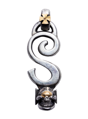 高山隆骷髅项链银饰吊坠国内现货