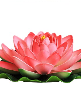 仿真浮水荷花鱼池鱼缸造景摆件