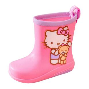 美乐蒂正版儿童雨鞋女童防滑宝宝雨靴玉桂狗HelloKitty库洛米水鞋