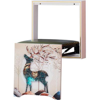 家用门口实木挂墙隐形伸缩换鞋凳