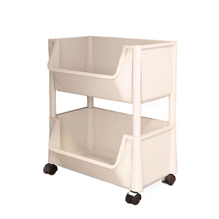 书包置物架宿舍小推车移动桌下多层收纳架家用落地零食玩具书架子