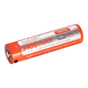 虎鲸OrcaTorch 18650锂离子电池 USB直充 3400mAh大容量可充电池