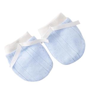 婴儿防抓脸神器宝宝防抓手套可啃咬春夏季薄款透气新生儿包手指