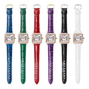 适配卡地亚坦克男女表皮带Tank卡地亚杜蒙真皮手表带大小号山度士