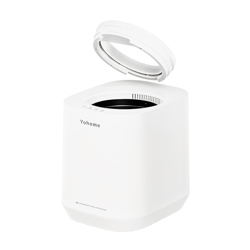 Yohome厨余垃圾处理器家厨房免安装静音烘干粉碎4L大容量智能堆肥