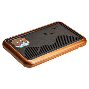 仿乌金石茶盘家用小型蓄排两用干泡茶台简约现代中式功夫茶具托盘