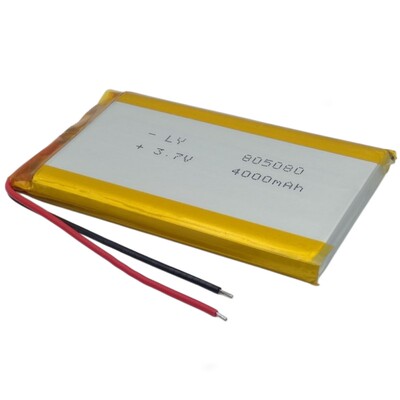 3.7V锂电池电芯8050804000mAh