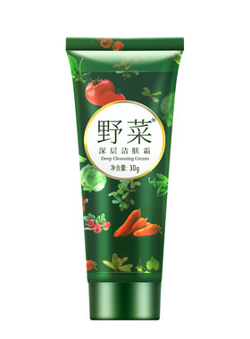野菜脸部污垢毛孔垃圾按摩清洁膏