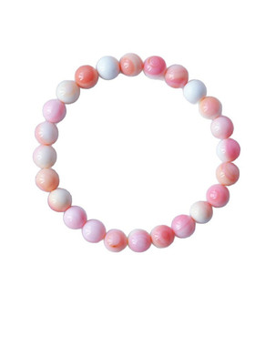 天然无烤色女皇贝女王贝圆珠手链